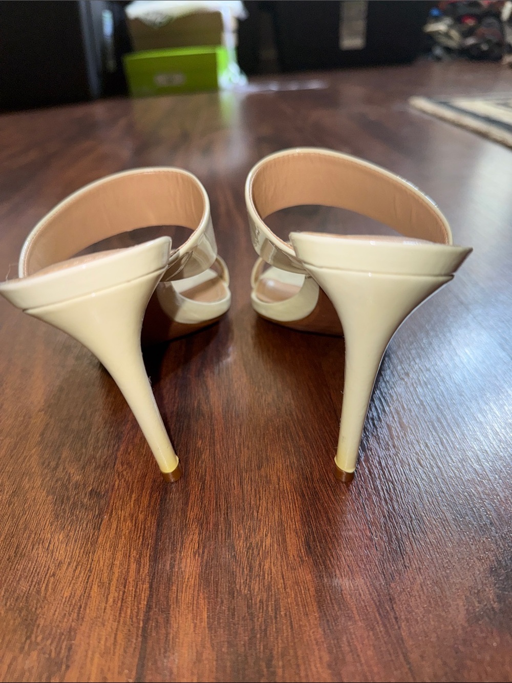 SCHUTZ Cream Double-Strap Slide Mules - Picture 3 of 7